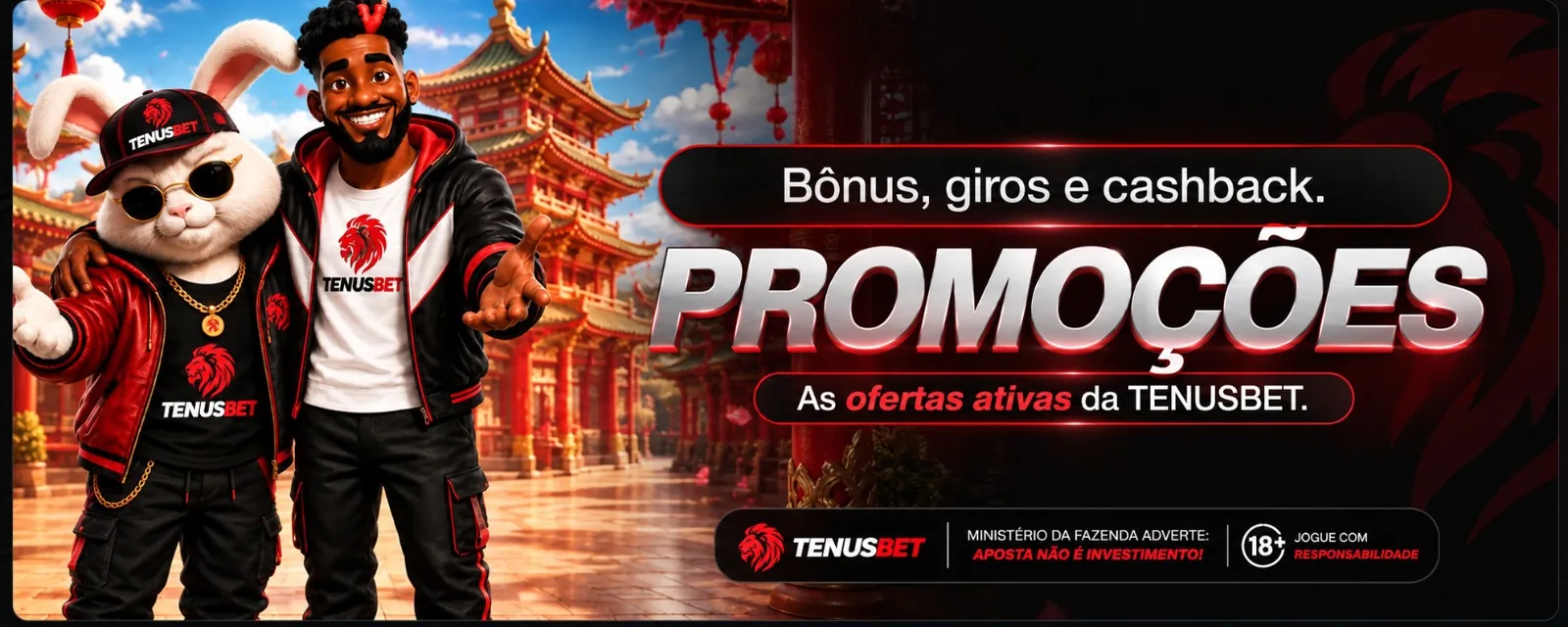 Promoções — TENUSBET. Promoções: bônus, giros e cashback. As ofertas ativas da TENUSBET.